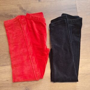 Hanna Andersson Red and Black Kids Leggings